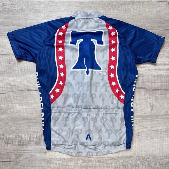 Philadelphia Phillies Primal Biking Cycling Men's Small Jersey Full Zip Shirt - Picture 9 of 10